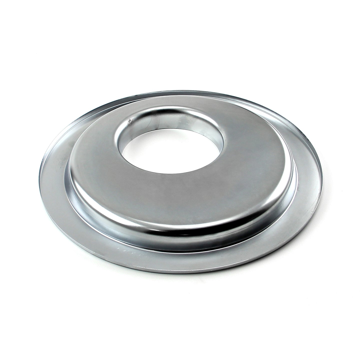 Base de filtro de aire desplazada plana cromada de 14"