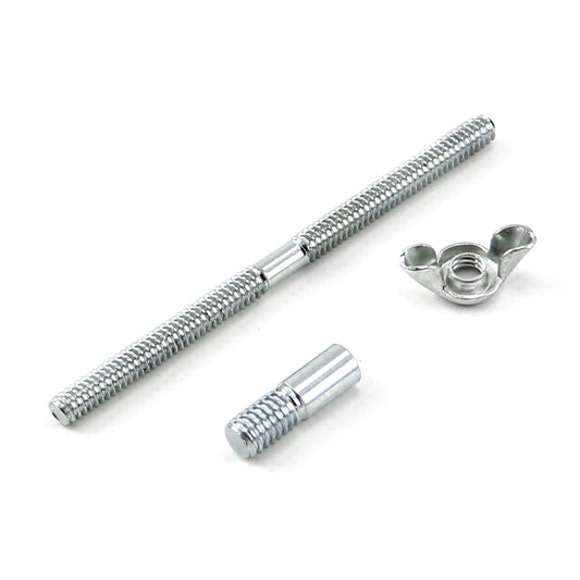 Espárrago de carburador de 4" compatible con tuerca de 1/4"-20 con espárrago de 1/4-20 a adaptador de 5/16"-18