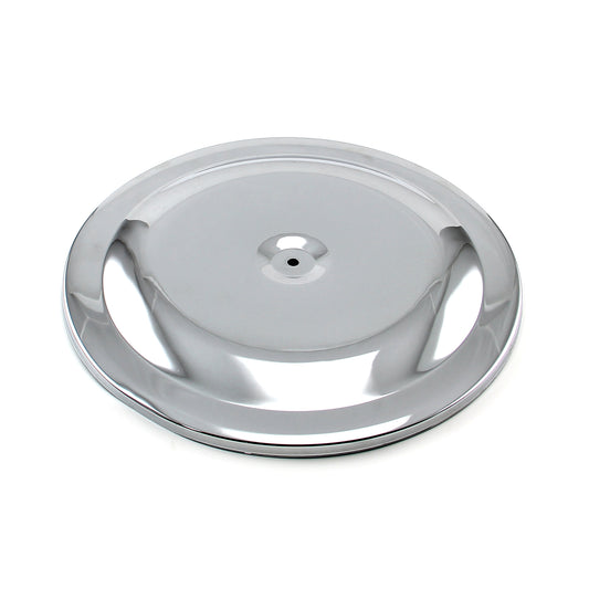 14" Chrome Round Race Style Air Cleaner Top - Chrome