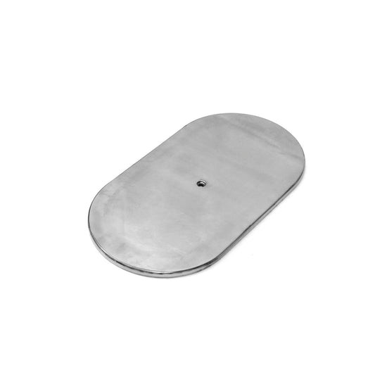Filtro de aire ovalado de aluminio de 12" con parte superior lisa y pulida