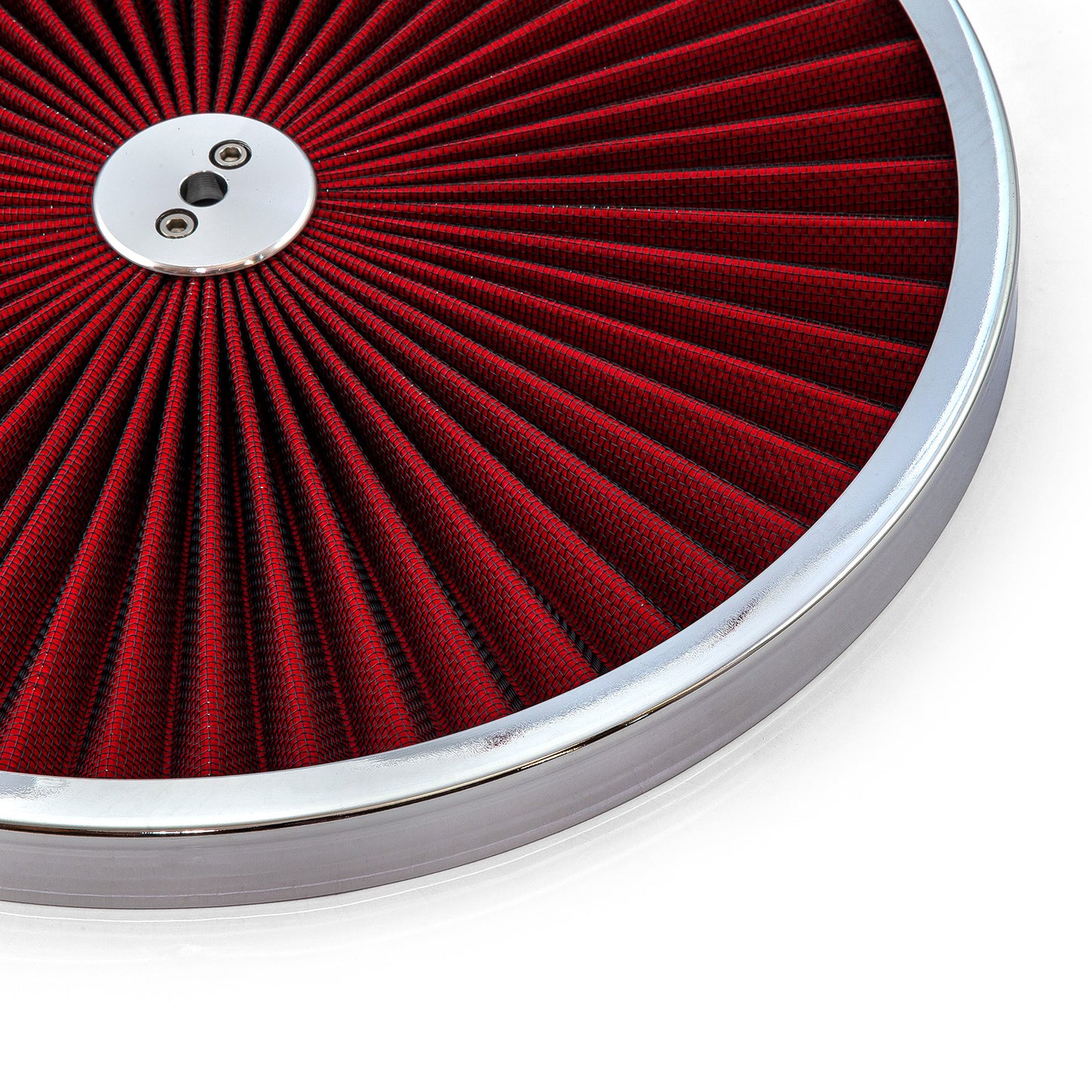 Filtro de aire lavable de estilo extremo de 14" con anillo exterior cromado