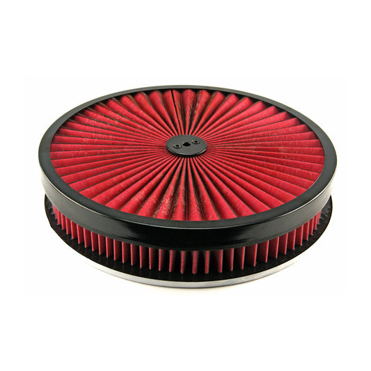 14" x 2" Washable Element Extreme Top w/Black Ring Dropped Base Air Cleaner Kit