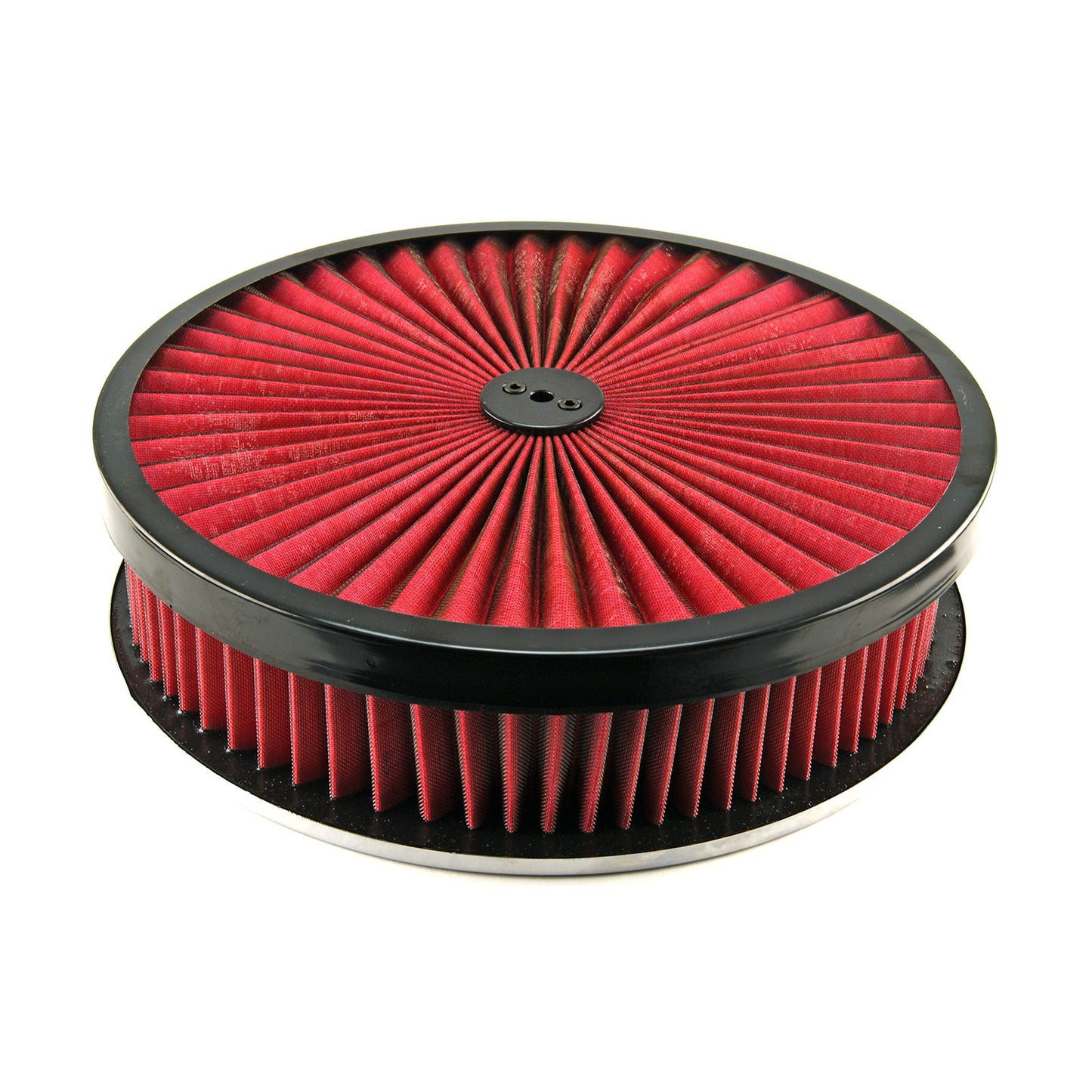 14" x 3" Washable Element Extreme Top w/Black Ring Flat Base Air Cleaner Kit
