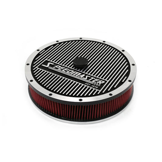 Kit de purificador de aire de base plana superior Elite con elemento lavable de 14" x 3"