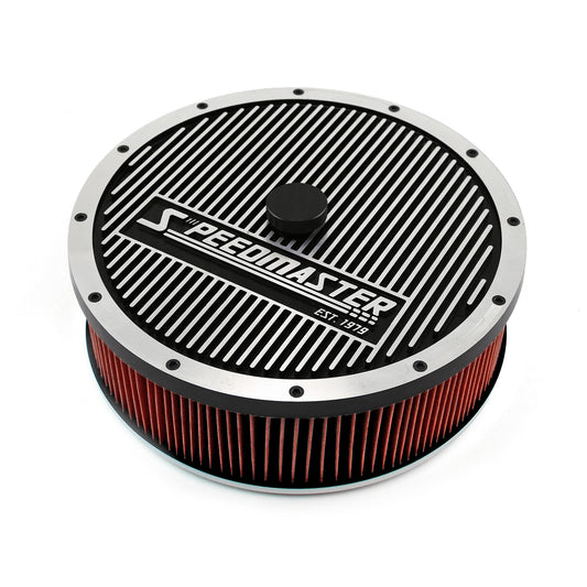 Kit de purificador de aire de base plana superior Elite con elemento lavable de 14" x 4"