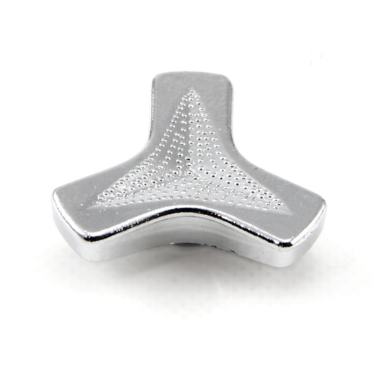 Tuerca de filtro de aire 1/4-20 cromada estilo Tri-Bar