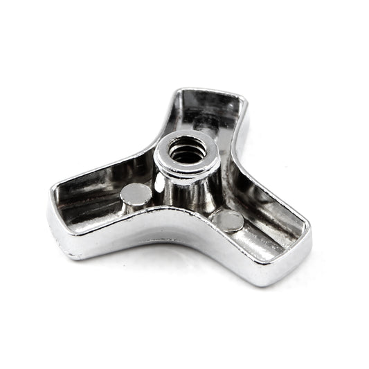Tuerca de filtro de aire 1/4-20 cromada estilo Tri-Bar