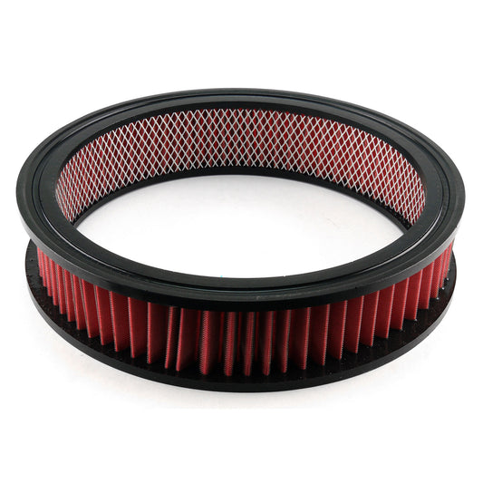 Elemento de filtro de aire lavable rojo de 14" x 3" solamente