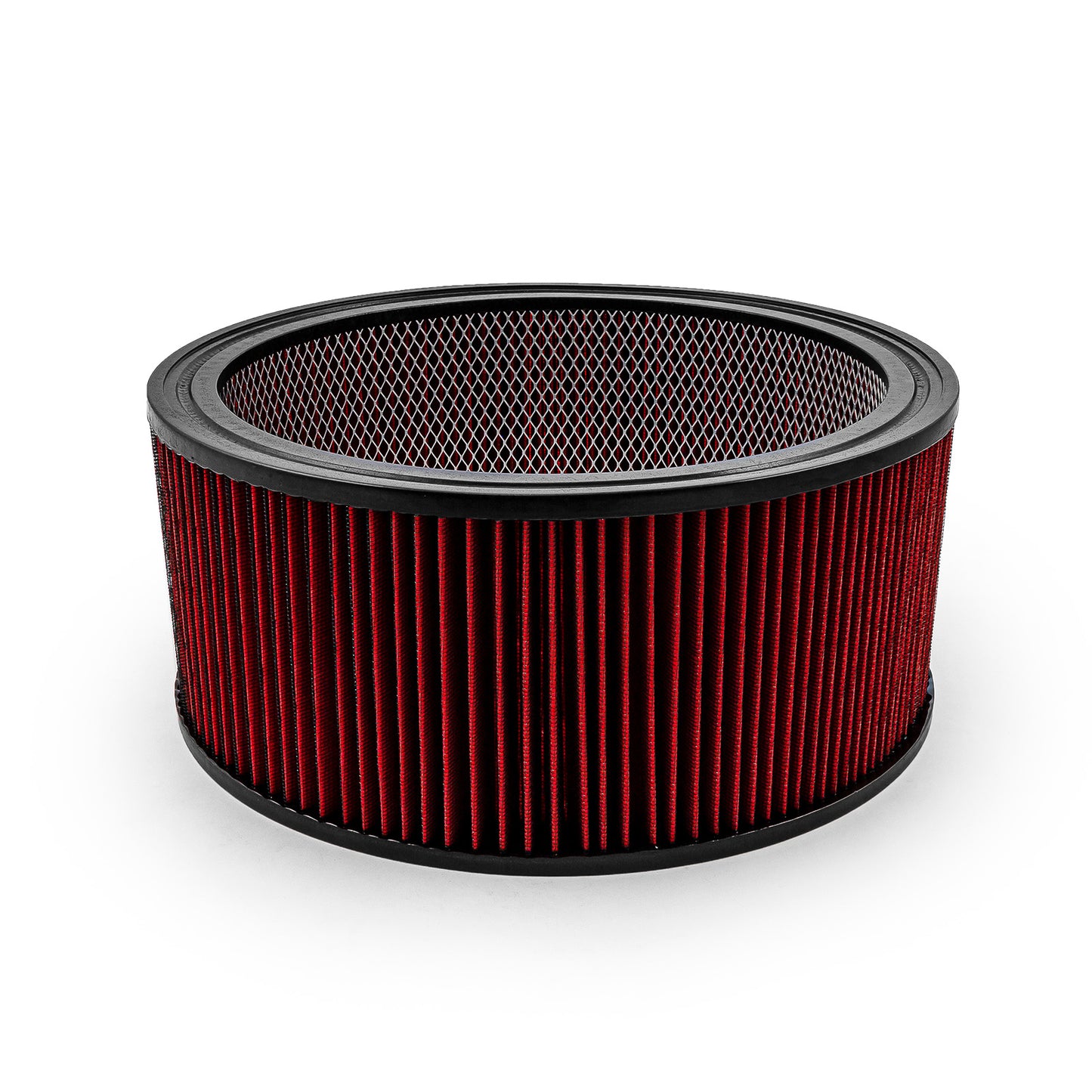 Elemento de filtro de aire lavable rojo de 14" x 6" solamente