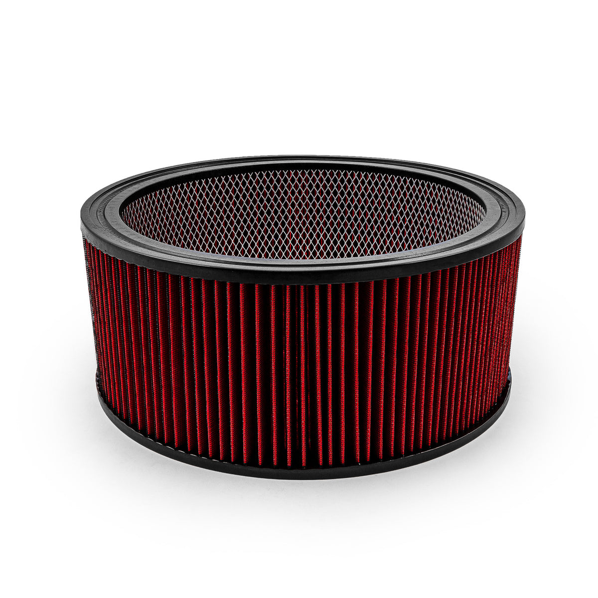 Elemento de filtro de aire lavable rojo de 14" x 6" solamente