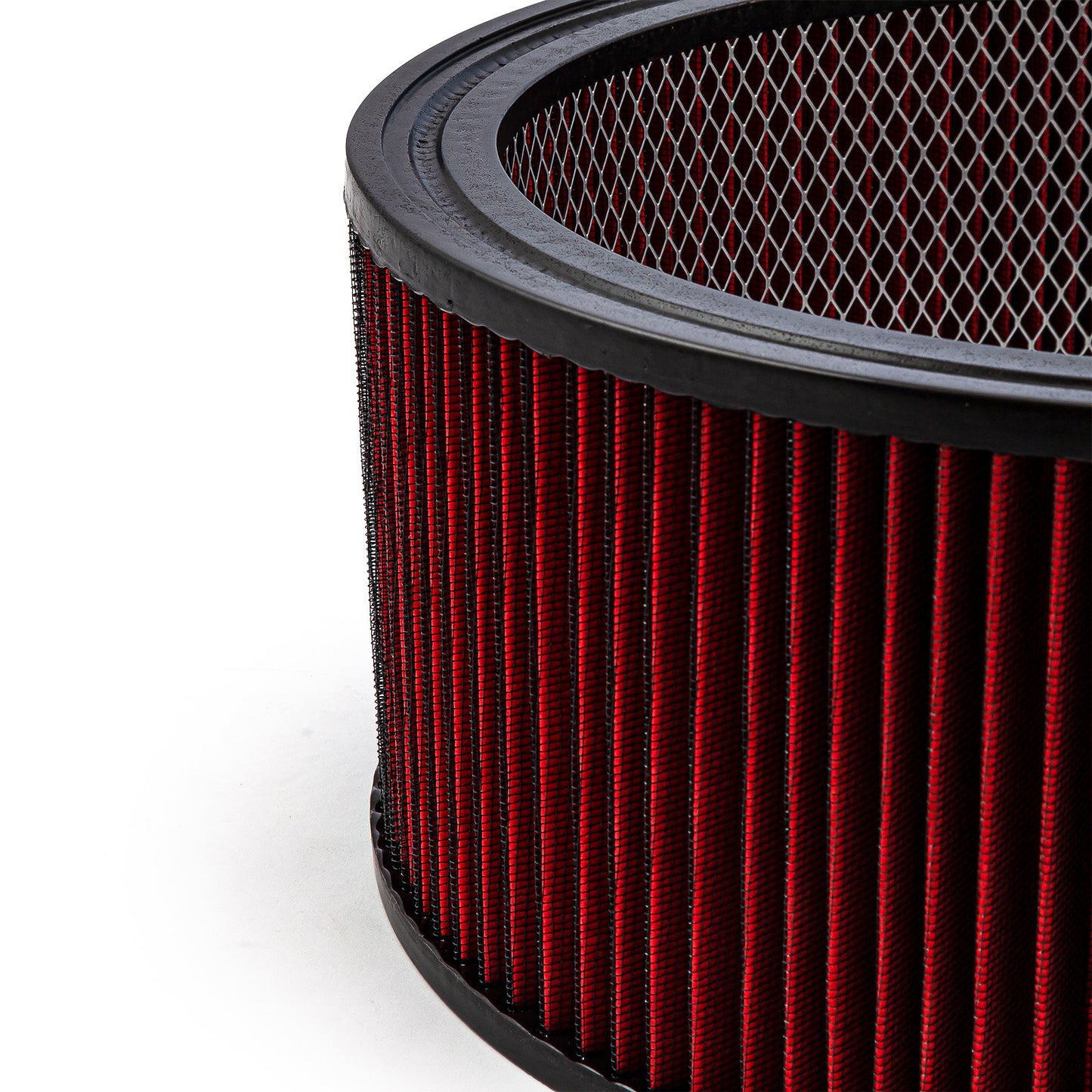 Elemento de filtro de aire lavable rojo de 14" x 6" solamente