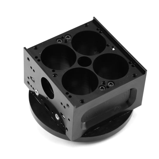 Cuerpo principal del carburador de aluminio de 4 cuerpos - 4150 de doble bombeo [Negro]