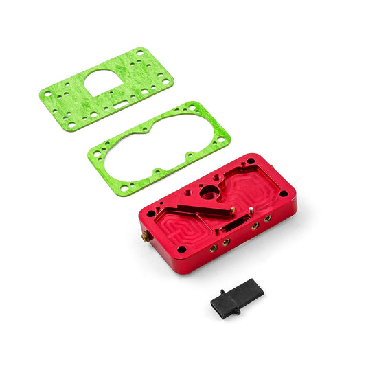 Carburador de aluminio billet de 4 cuerpos con bloque dosificador de 2 circuitos