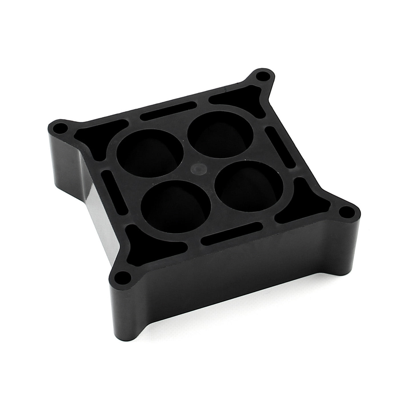 Espaciador de carburador de baquelita/fenólico de 2" de diámetro cuadrado y 4 puertos