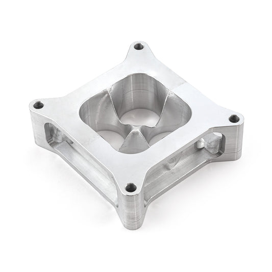 Espaciador de carburador de aluminio 4150 de 2" mecanizado por CNC, diámetro cuadrado, 4 puertos