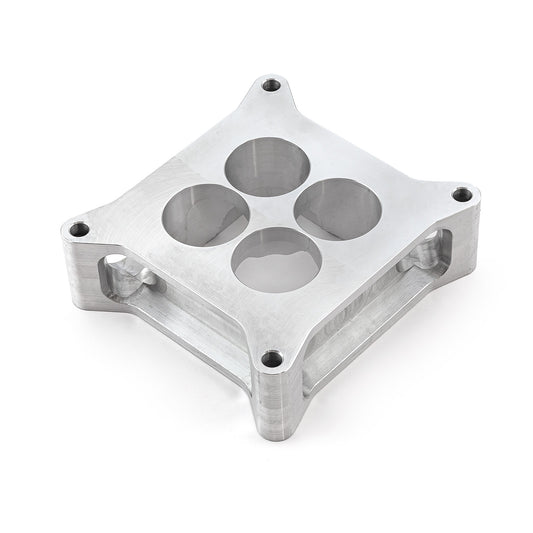 Espaciador de carburador de aluminio 4150 de 2" mecanizado por CNC, diámetro cuadrado, 4 puertos