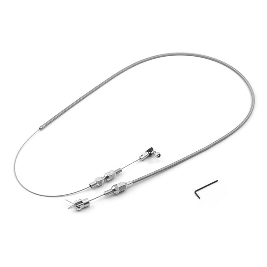 Cable del acelerador de acero inoxidable trenzado de 36"
