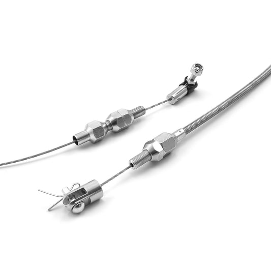 Cable del acelerador de acero inoxidable trenzado de 36"