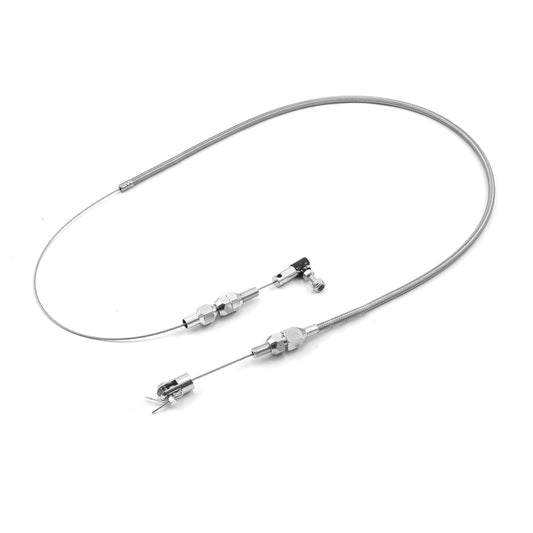 Cable del acelerador de acero inoxidable trenzado de 24"