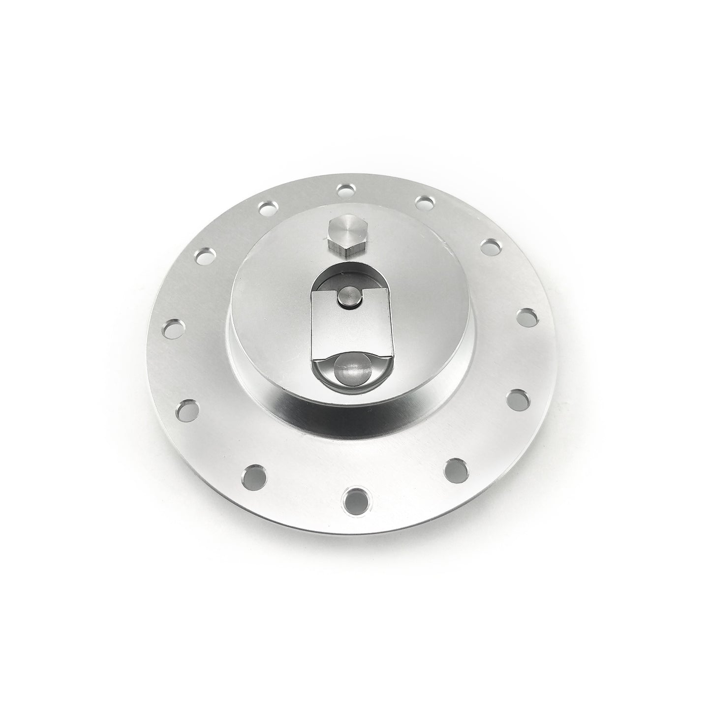 Billet Aluminum Fuel Cell Tank Flush Mount 12 Bolt Filler Cap