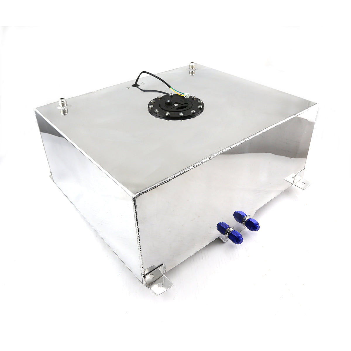 20 Gallon / 80 Litre Lightweight Polished Aluminum Fuel Cell w/ Sender