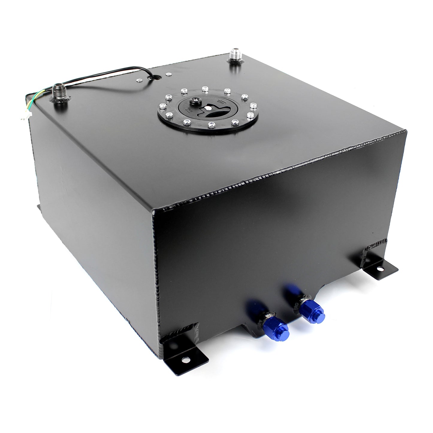 10 Gallon / 40 Litre Lightweight Black Aluminum Fuel Cell w/ Sender