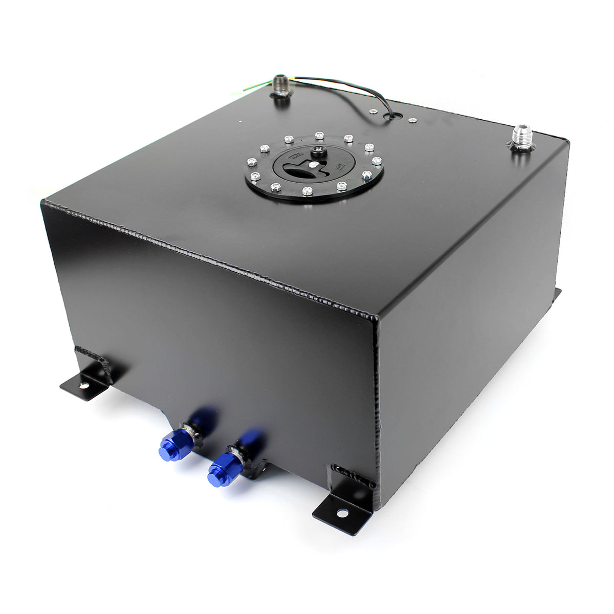 10 Gallon / 40 Litre Lightweight Black Aluminum Fuel Cell w/ Sender