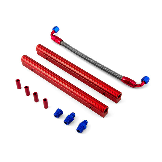Kit de riel de inyector de combustible de aluminio billet para Chevy SBC 350