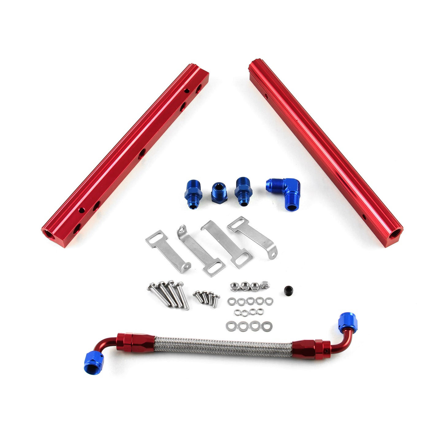 Kit de riel de inyector de combustible de aluminio billet para Chevy BBC 454