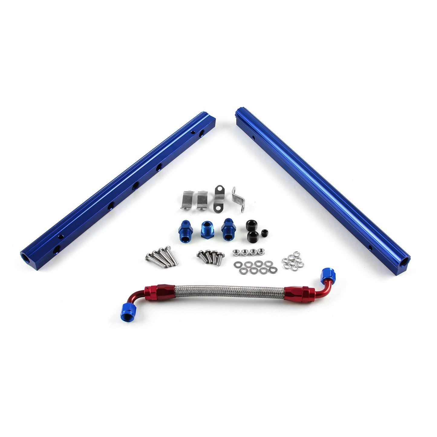 Ford SB 289 302 351 Billet Aluminum Fuel Injector Rail Kit