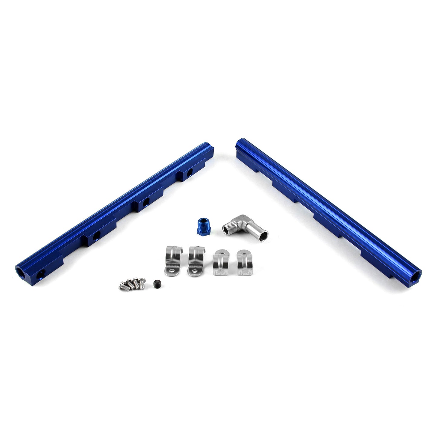 Inyector de combustible de aluminio Ford 4.6L 1996-98 2V (solo riel) [Azul]