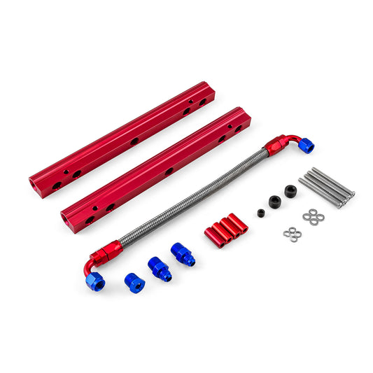 Pontiac 326 350 389 400 421 428 455 Aluminum Fuel Injector Rail Kit [MidRise Air]