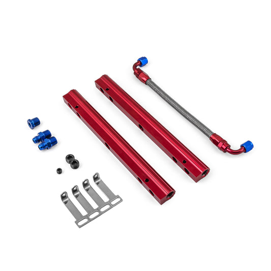 Pontiac 326 350 389 400 421 428 455 Aluminum Fuel Injector Rail Kit [HiRise]