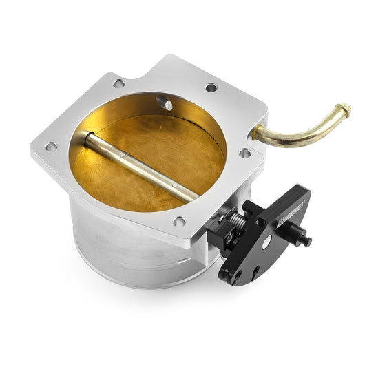 Cuerpo del acelerador de alto flujo de 4 pernos LS2 de 102 mm, satinado