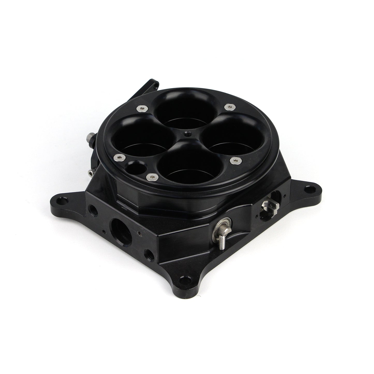 Cuerpo del acelerador de palanquilla de 4 cilindros y 1200 cfm, 4150, color negro