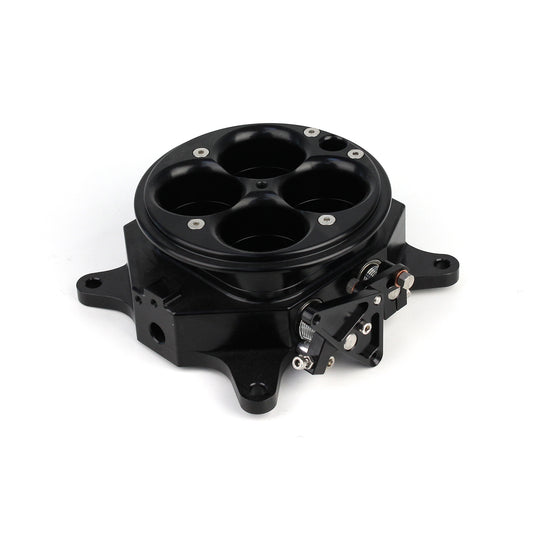 Cuerpo del acelerador de palanquilla de 4 cilindros y 1200 cfm, 4150, color negro