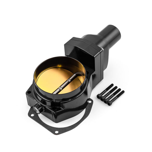 Cuerpo del acelerador Fly By Wire LS2 de 102 mm, 4 pernos y alto flujo, color negro