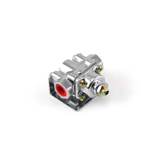 Regulador de presión de combustible universal ajustable de 4 a 9 psi con cabezal muerto pulido