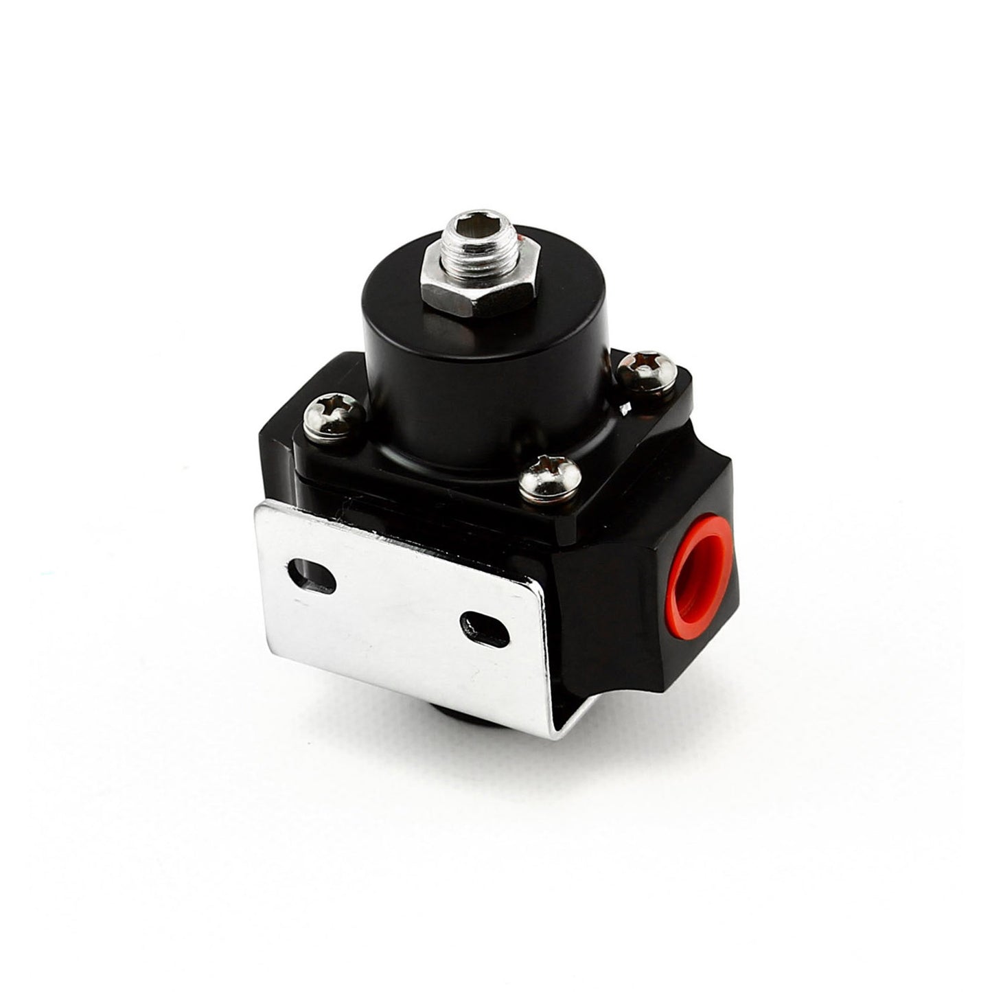 Regulador de presión de combustible universal ajustable de 3 a 12 psi, tipo palanquilla, color negro