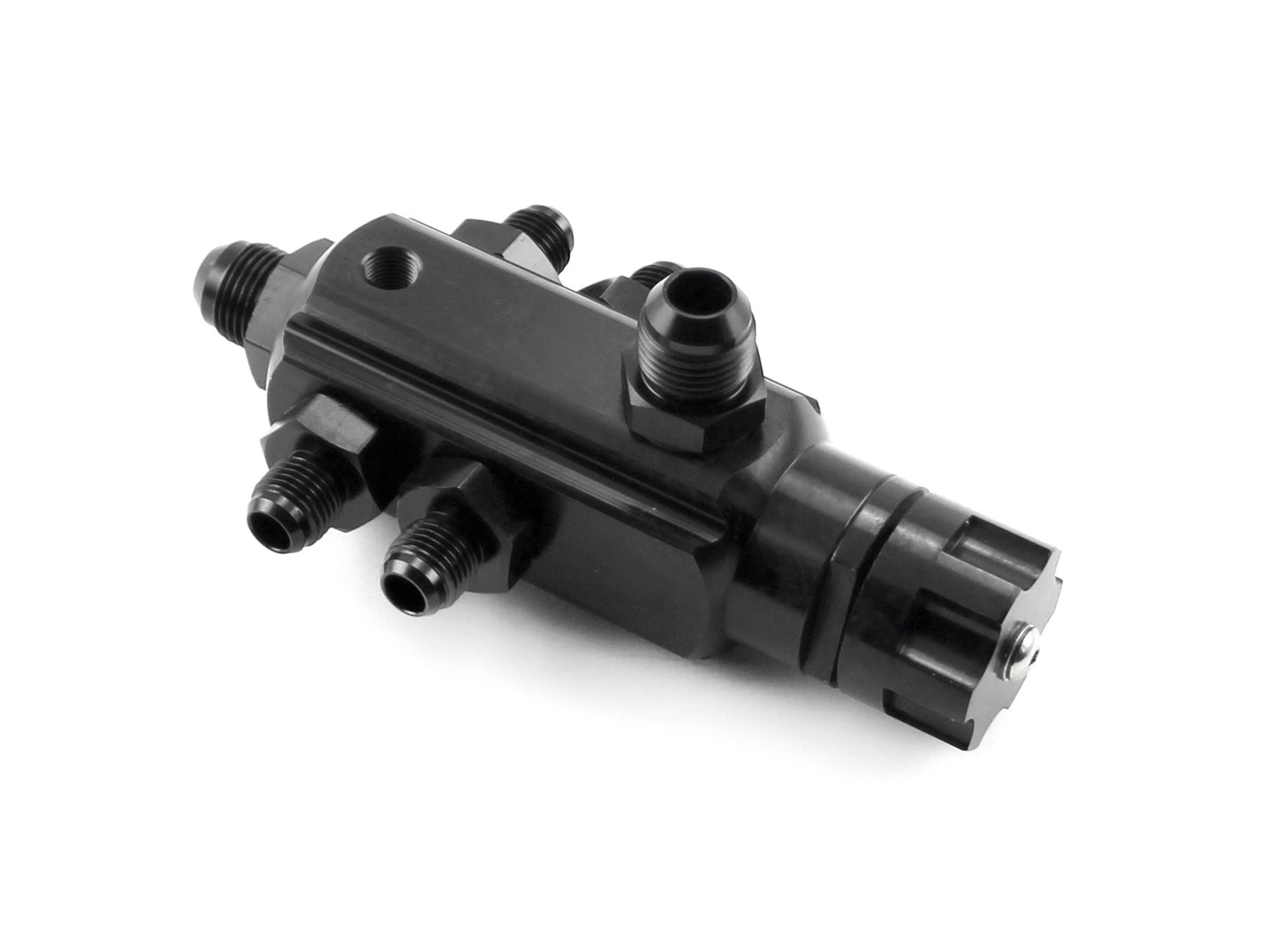 Regulador de presión de combustible ajustable de 4 puertos, estilo de retorno de palanquilla universal, 2-40 psi