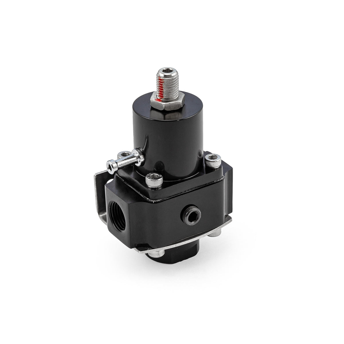 Universal 3/8" NPT EFI Fuel Injection Pressure Regulator Black w/ Boost Ref Port