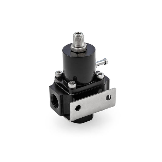 Regulador de presión de inyección de combustible EFI universal de 3/8" NPT, color negro, con puerto de referencia de refuerzo
