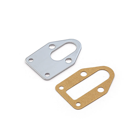 Placa de montaje de la bomba de combustible Chevy SBC 283 350 400 [cromada]