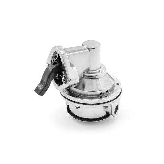 Chevy SBC 350 High Volume Mechanical Fuel Pump Chrome 3/8" NPT Fitting