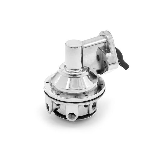 Chevy SBC 350 High Volume Mechanical Fuel Pump Chrome 1/4" Fitting