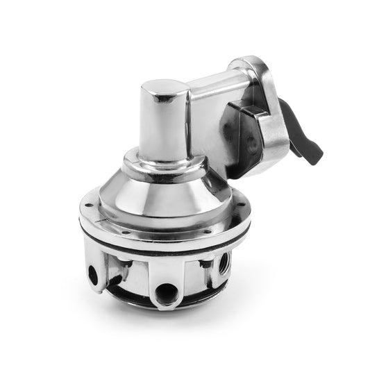 Chevy BBC 454 High Volume Mechanical Fuel Pump Chrome 1/4" NPT Fitting