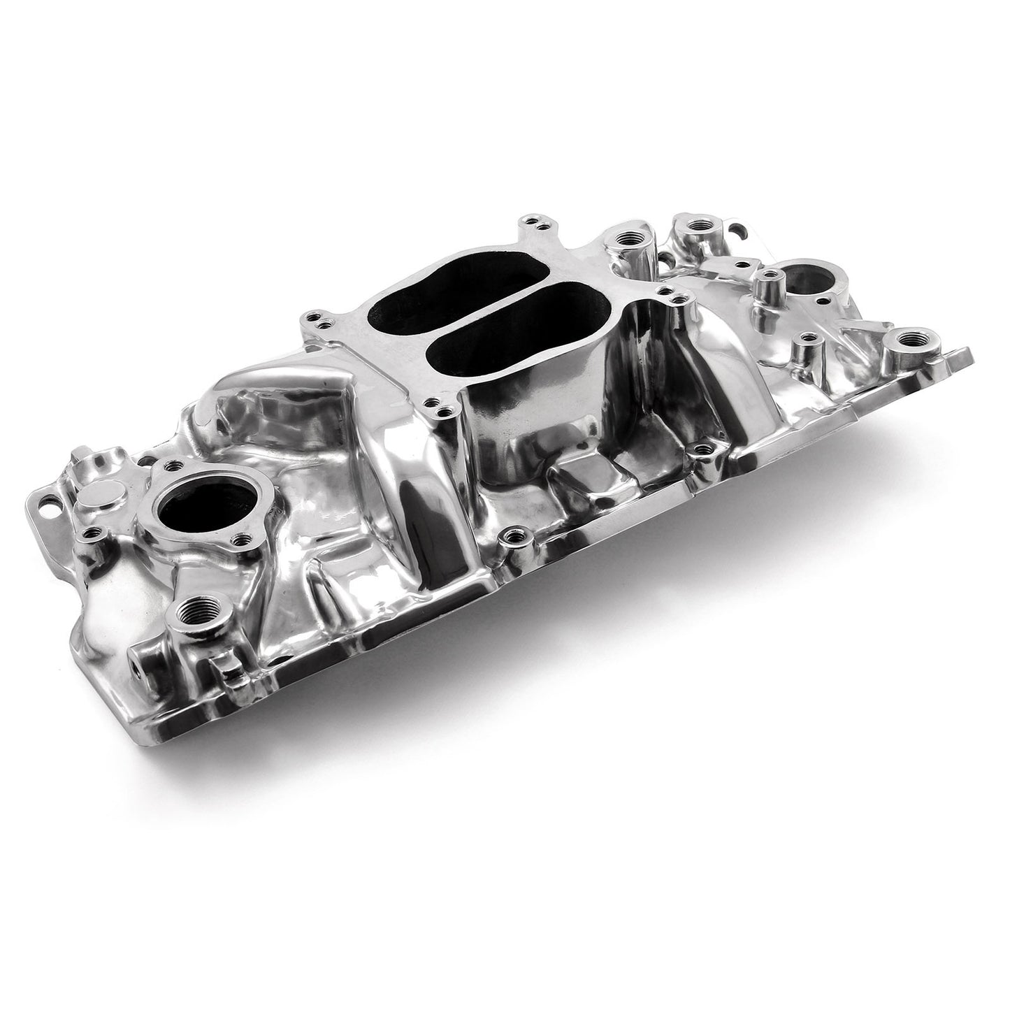 Chevy SBC 350 1957-95 (Non EGR) LowRise Intake Manifold [Polished]