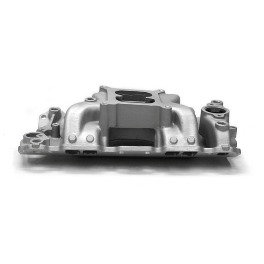 Chevy SBC 350 1957-95 Mid-Air MidRise Air Intake Manifold [Satin]