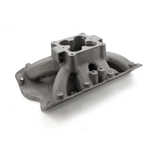 Ford 351C Cleveland 3V (4V w/Tongues) HiRise Split Intake Manifold [Satin]