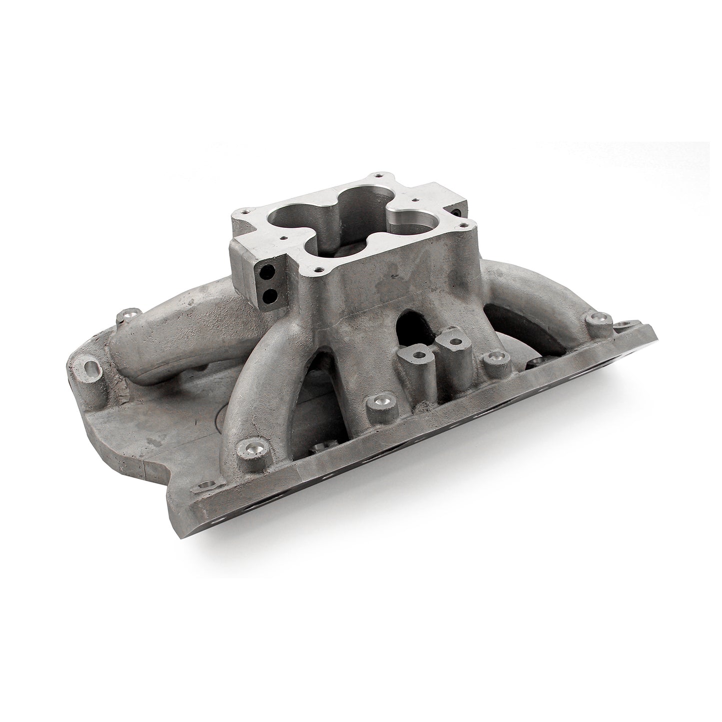 Colector de admisión dividido HiRise para Ford 351W Windsor 3V (4V con lengüetas) [Satinado]